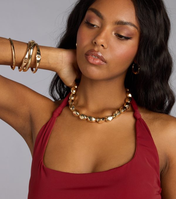 Giving Luxe Statement Beaded Necklace - Image 2