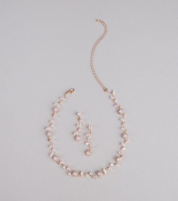 Floral Beauty Necklace And Earrings Set - Image 5