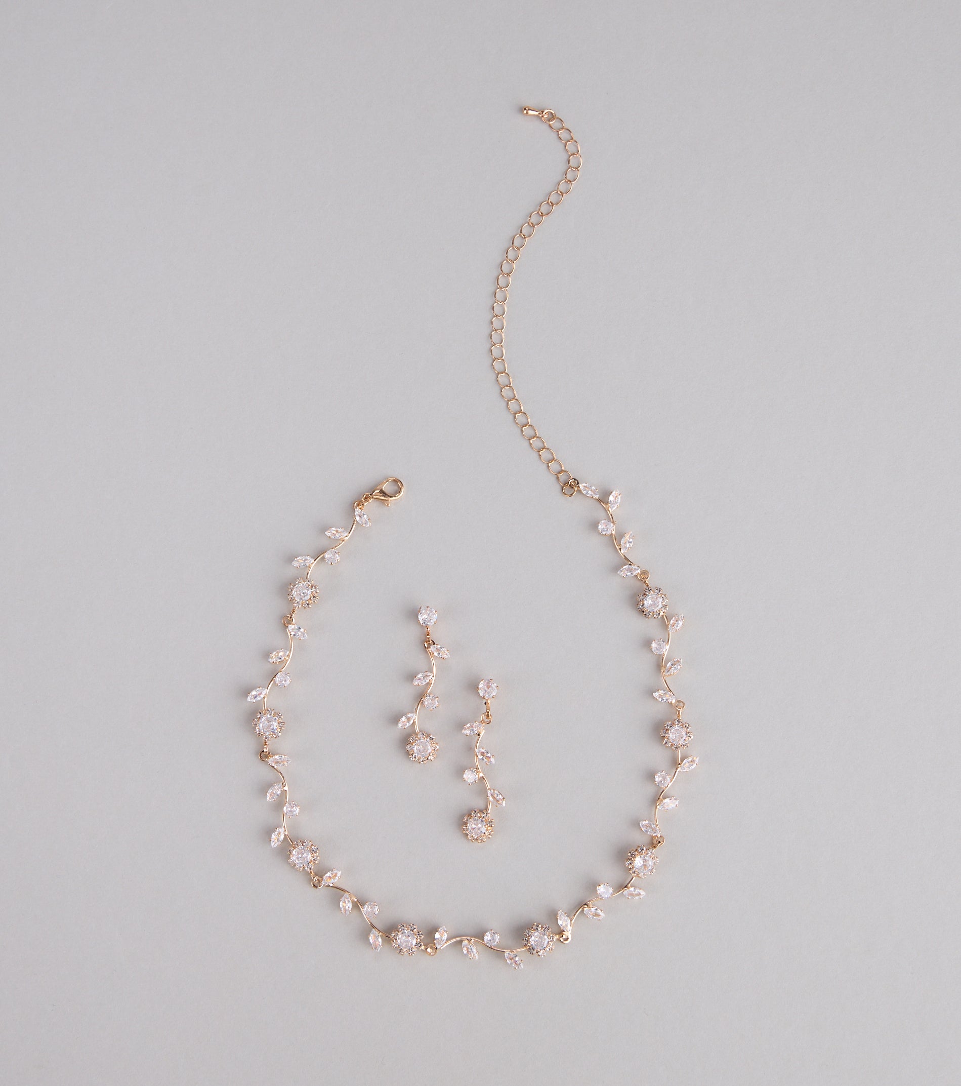 Floral Beauty Necklace And Earrings Set - Image 5