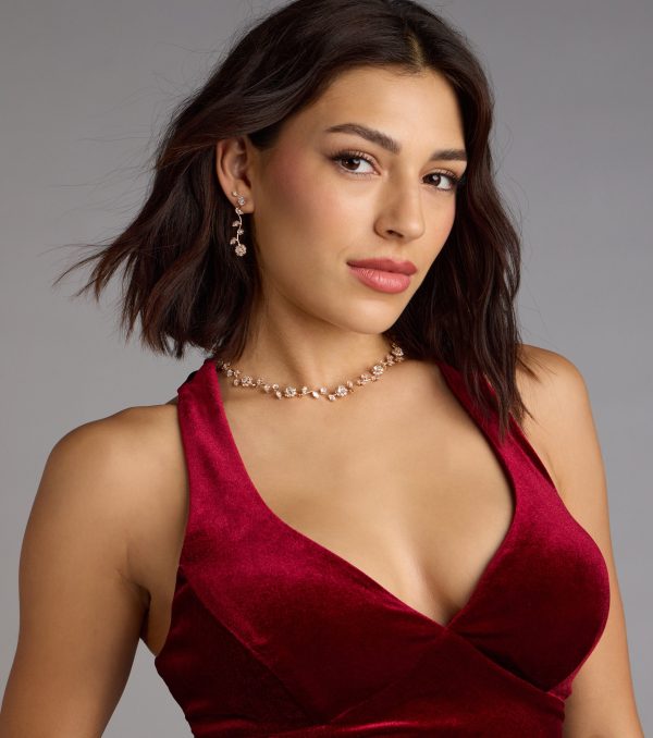 Floral Beauty Necklace And Earrings Set - Image 6