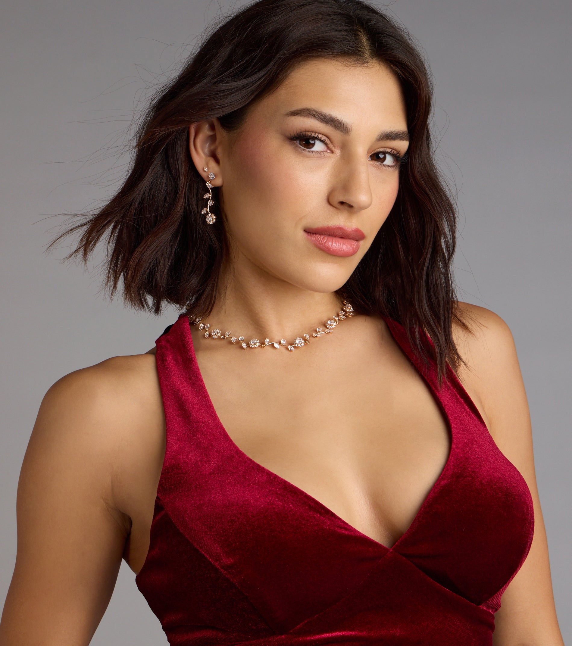 Floral Beauty Necklace And Earrings Set - Image 6