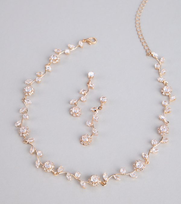 Floral Beauty Necklace And Earrings Set - Image 7