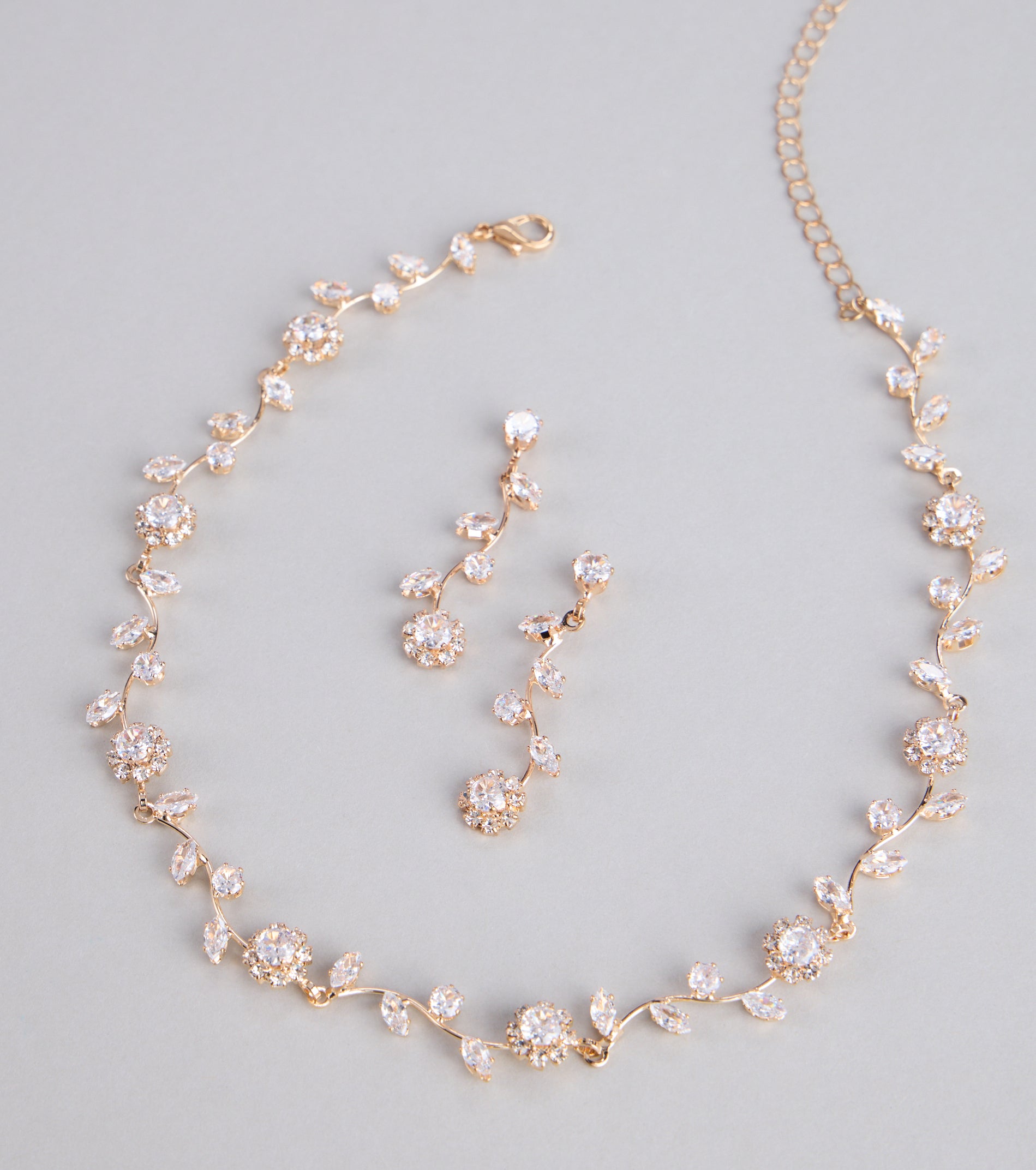 Floral Beauty Necklace And Earrings Set - Image 7