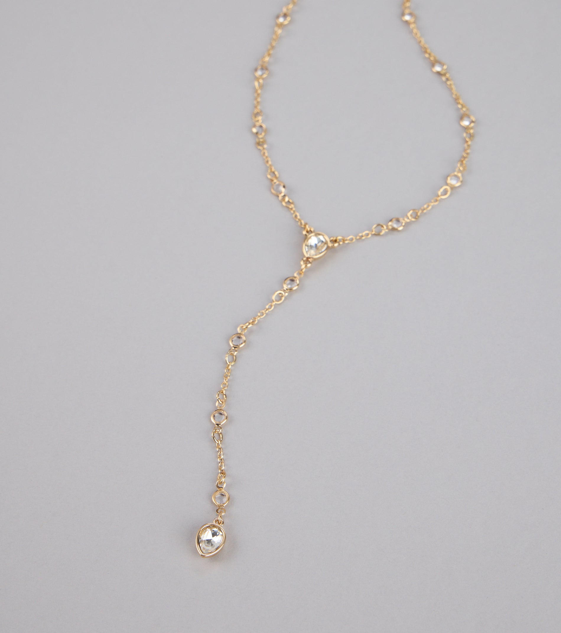 Dainty Glow Rhinestone Necklace - Image 3