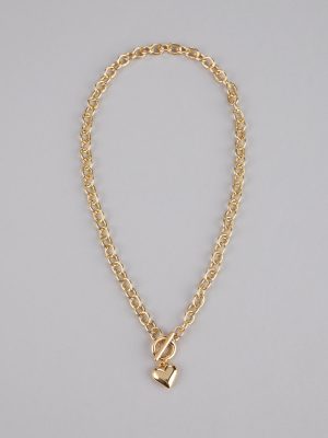 Locked in Love Heart Toggle Necklace