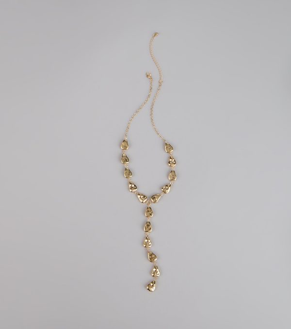 Effortless Edge Statement Lariat Necklace