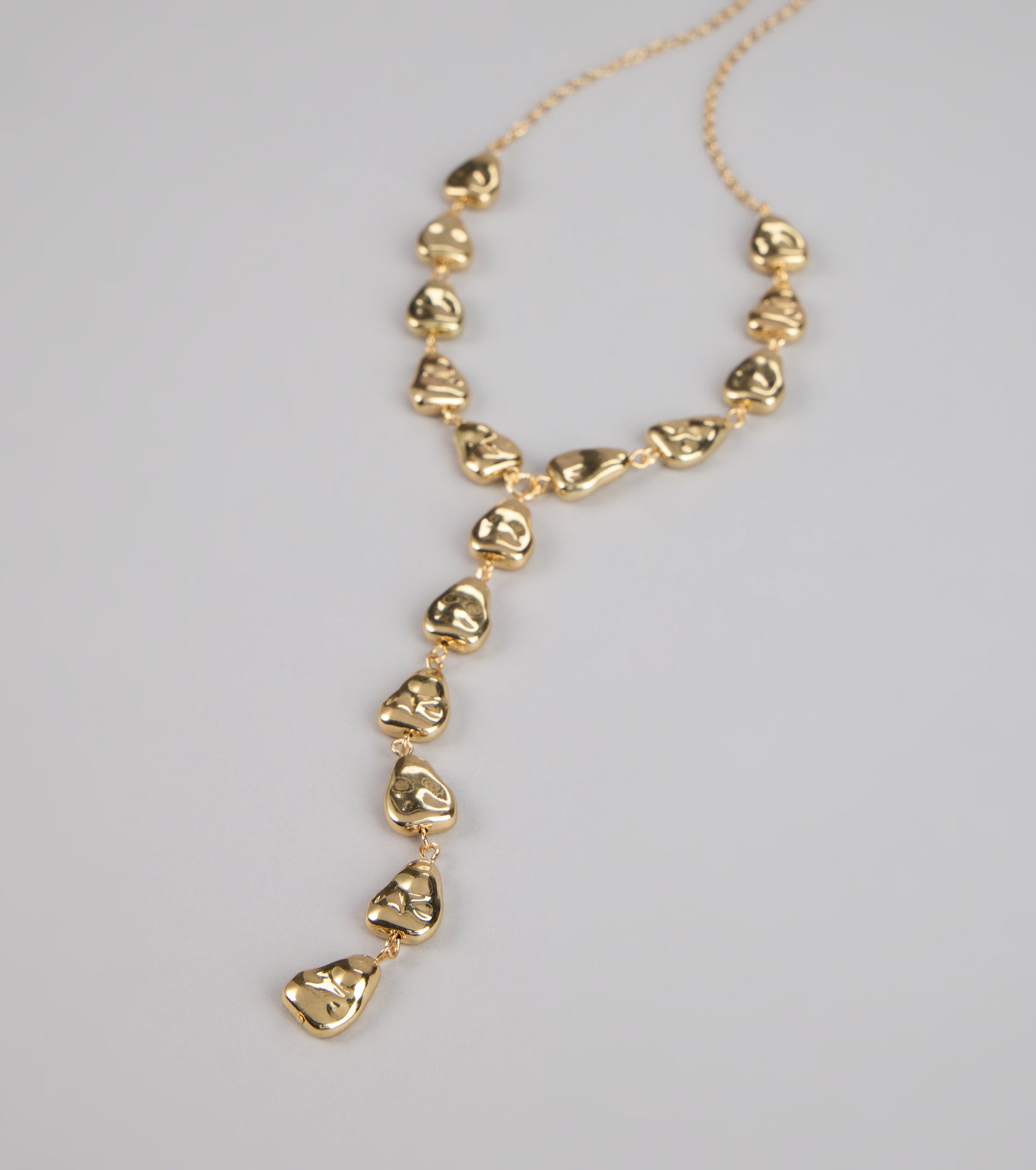 Effortless Edge Statement Lariat Necklace - Image 3