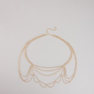Starfall Rhinestone Body Chain