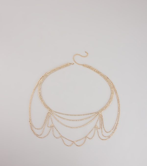 Starfall Rhinestone Body Chain