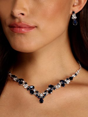 Royalty Rhinestone Necklace Set