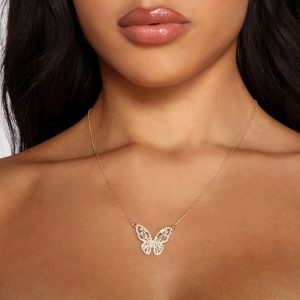 Flirty and Fluttery Butterfly Charm Necklace