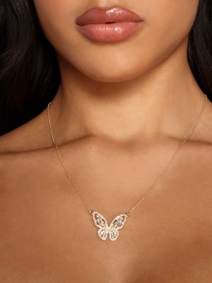 Flirty and Fluttery Butterfly Charm Necklace