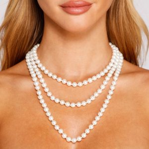 Classic Chic Layered Faux Pearl Necklace