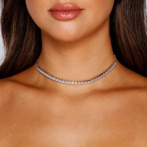 Subtle Glam Rhinestone Choker