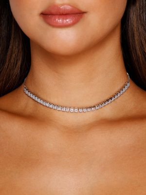 Subtle Glam Rhinestone Choker