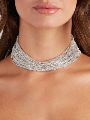 Major Luxe Layered Rhinestone Choker