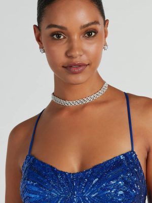 Simply Stunning Rhinestone Choker Necklace