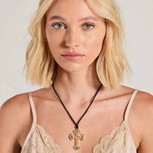 Bold Style Baroque Cross Necklace
