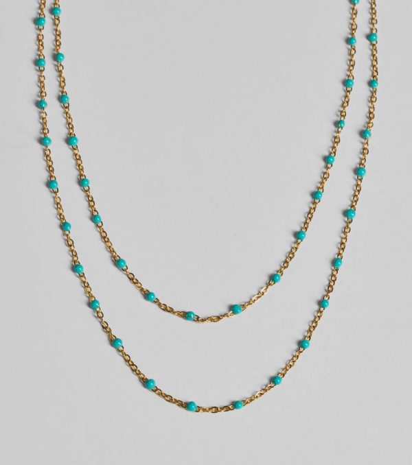 On Trend Layered Bead Necklace - Image 2