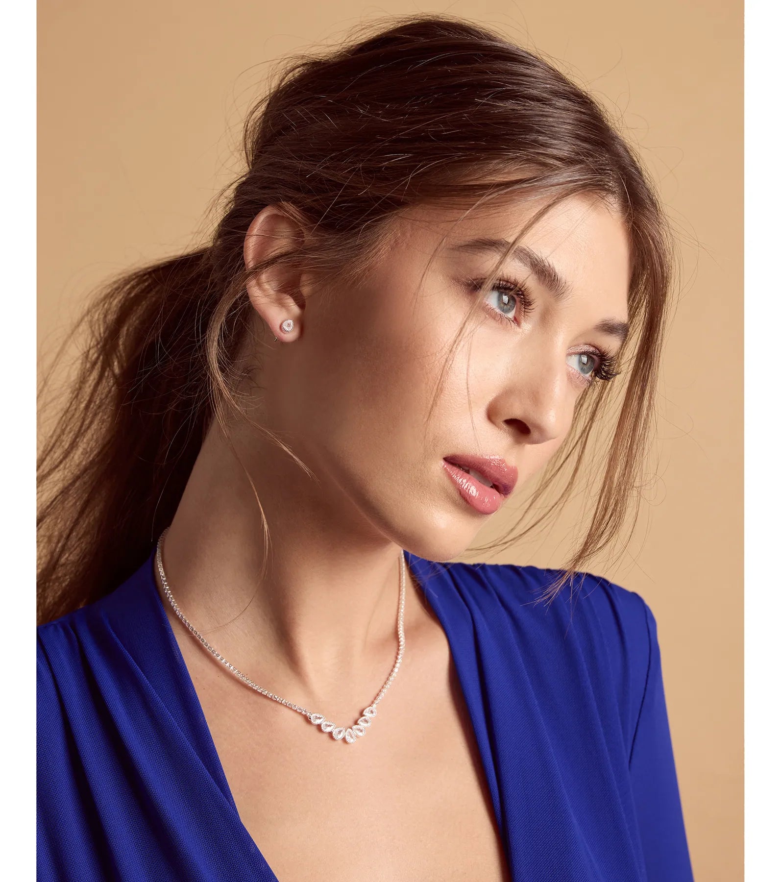 Unforgettable Luxe Cubic Zirconia Necklace Set - Image 3