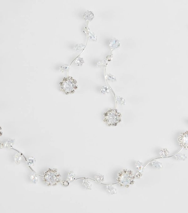 Floral Beauty Necklace And Earrings Set - Image 3