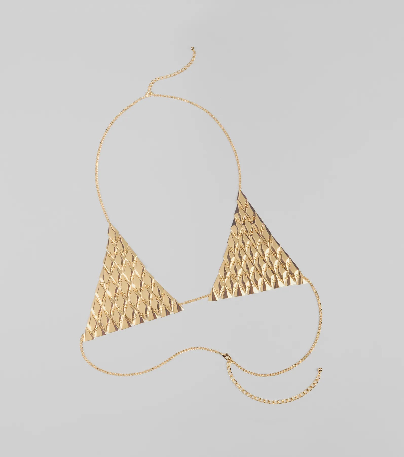 Sultry Goddess Metal Chain Bra - Image 3