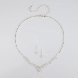 Dazzling Match Necklace And Earrings Set