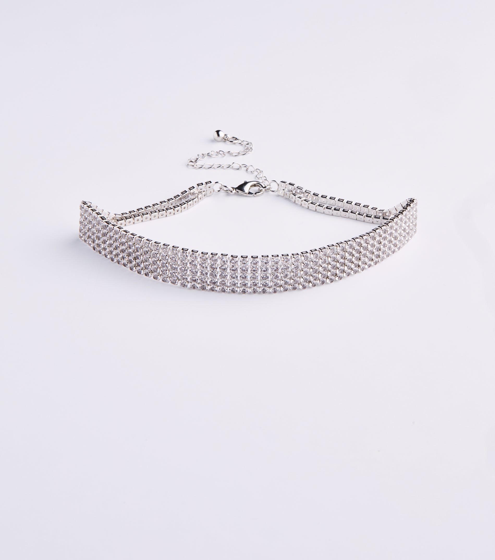 Simple Glam Rhinestone Choker - Image 2