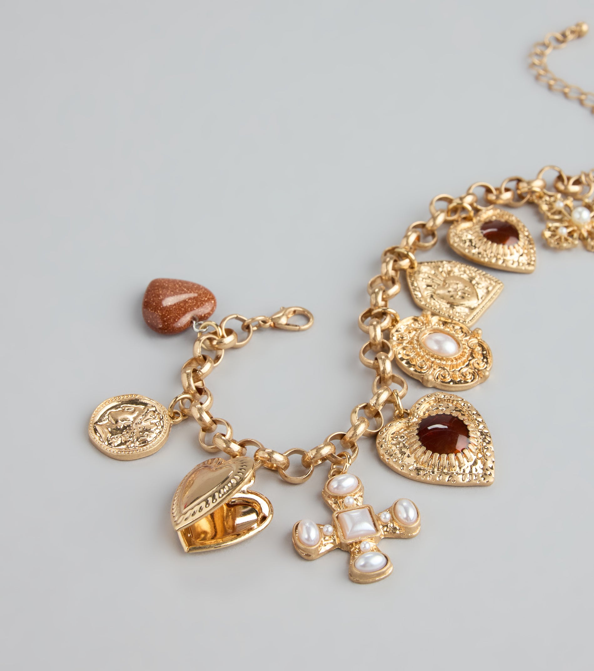 Locked In Charm Chain Bracelet - Image 3