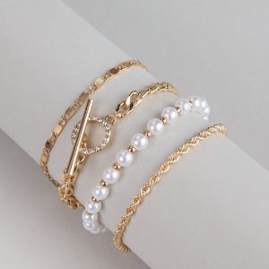 Luxe Shine Four-Piece Bracelet Set