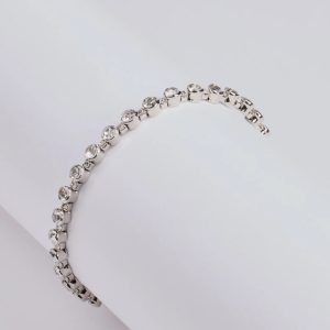 Timelessly Luxe Rhinestone Memory Wire Bracelet