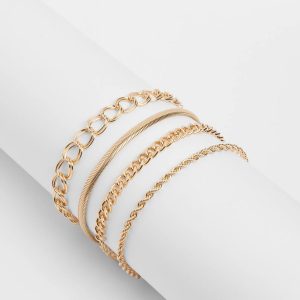Trendy Love Chain-Link Bracelet Set