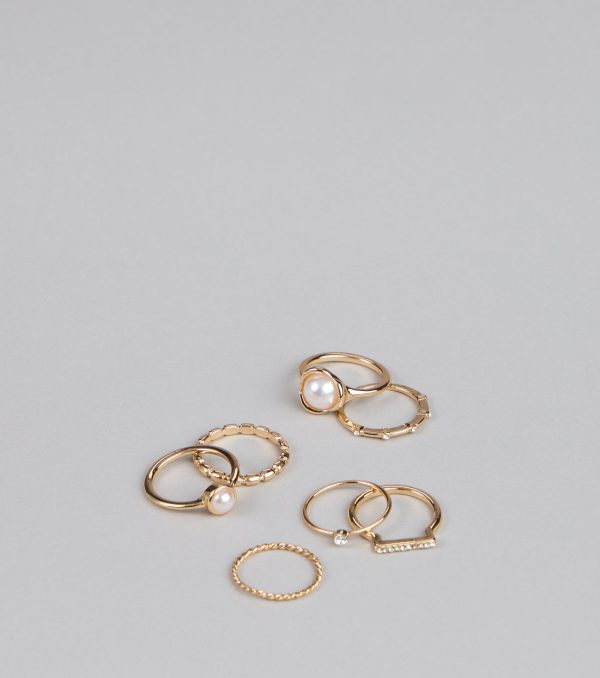 Modern Muse Seven Pack Ring Set