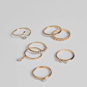 Stackable Style Seven Pack Ring Set