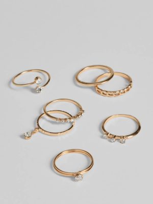 Stackable Style Seven Pack Ring Set