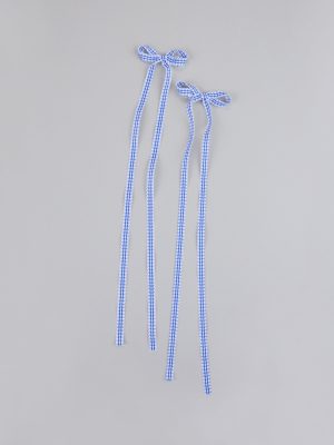 Gingham Goals Hair Bow Clip Set