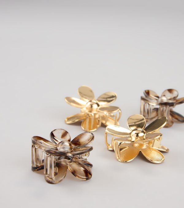 Bloom Goals Flower Hair Clip Set - Image 2