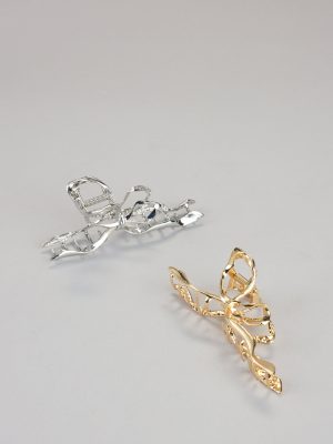 Polished Up Bow Hair Claw Clip Set
