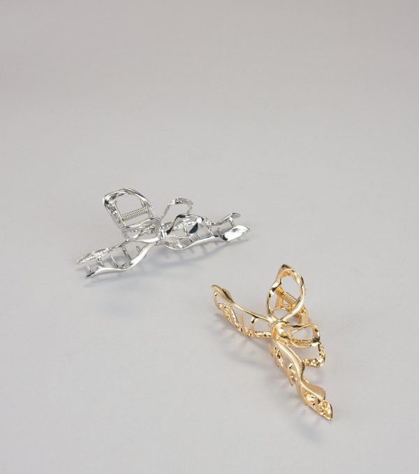Polished Up Bow Hair Claw Clip Set