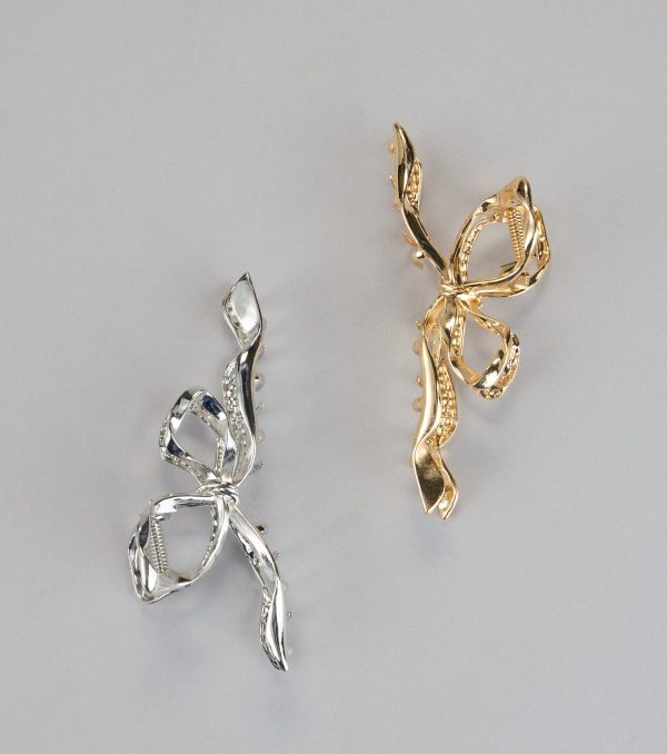 Polished Up Bow Hair Claw Clip Set - Image 2