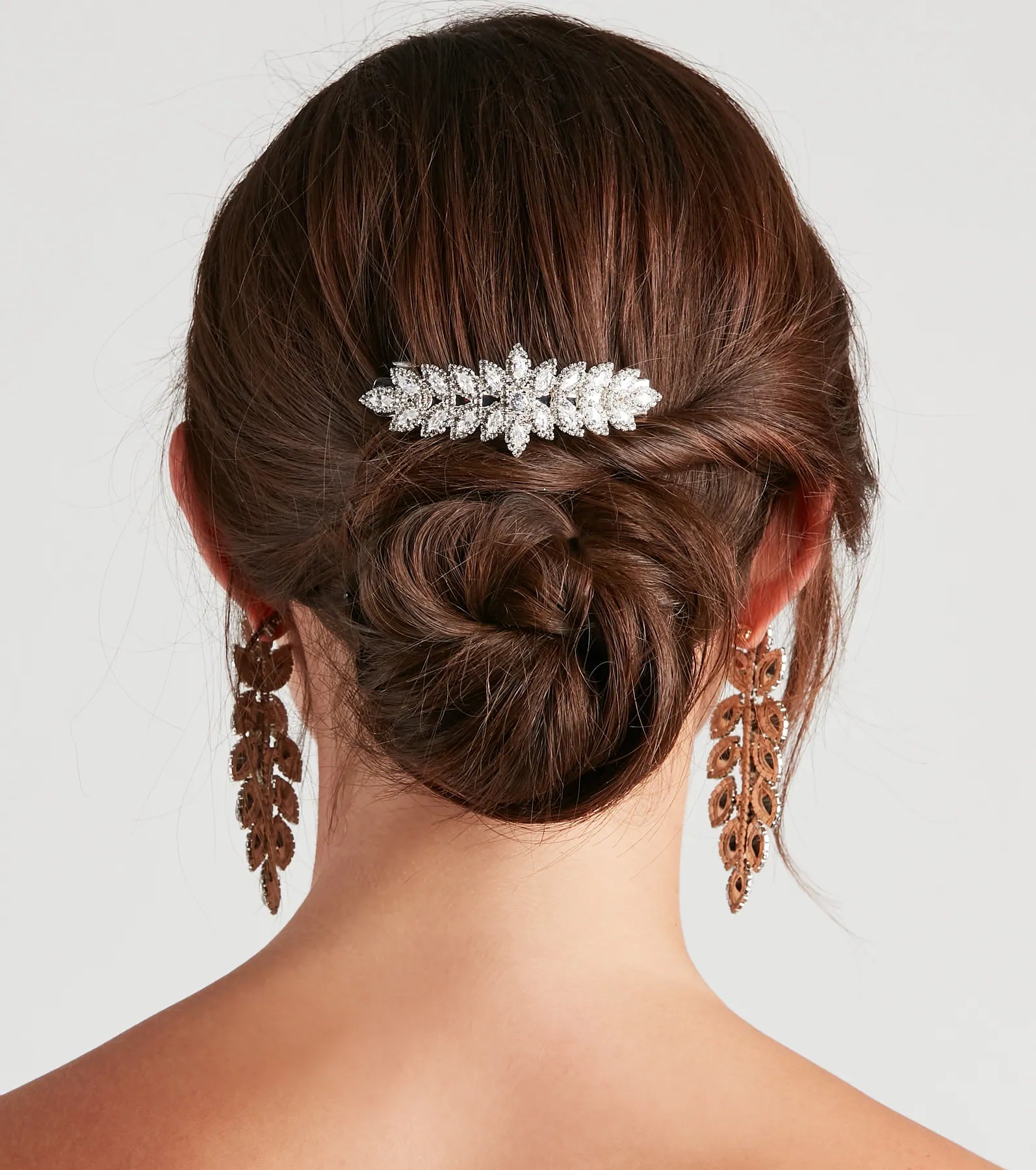 Luxe Sparkle Rhinestone Barrette - Image 3