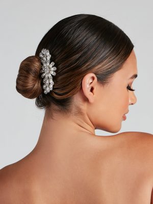 Pearl Luxe Rhinestone Hair Comb