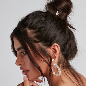 Flower Adoration Rhine Hair Pin