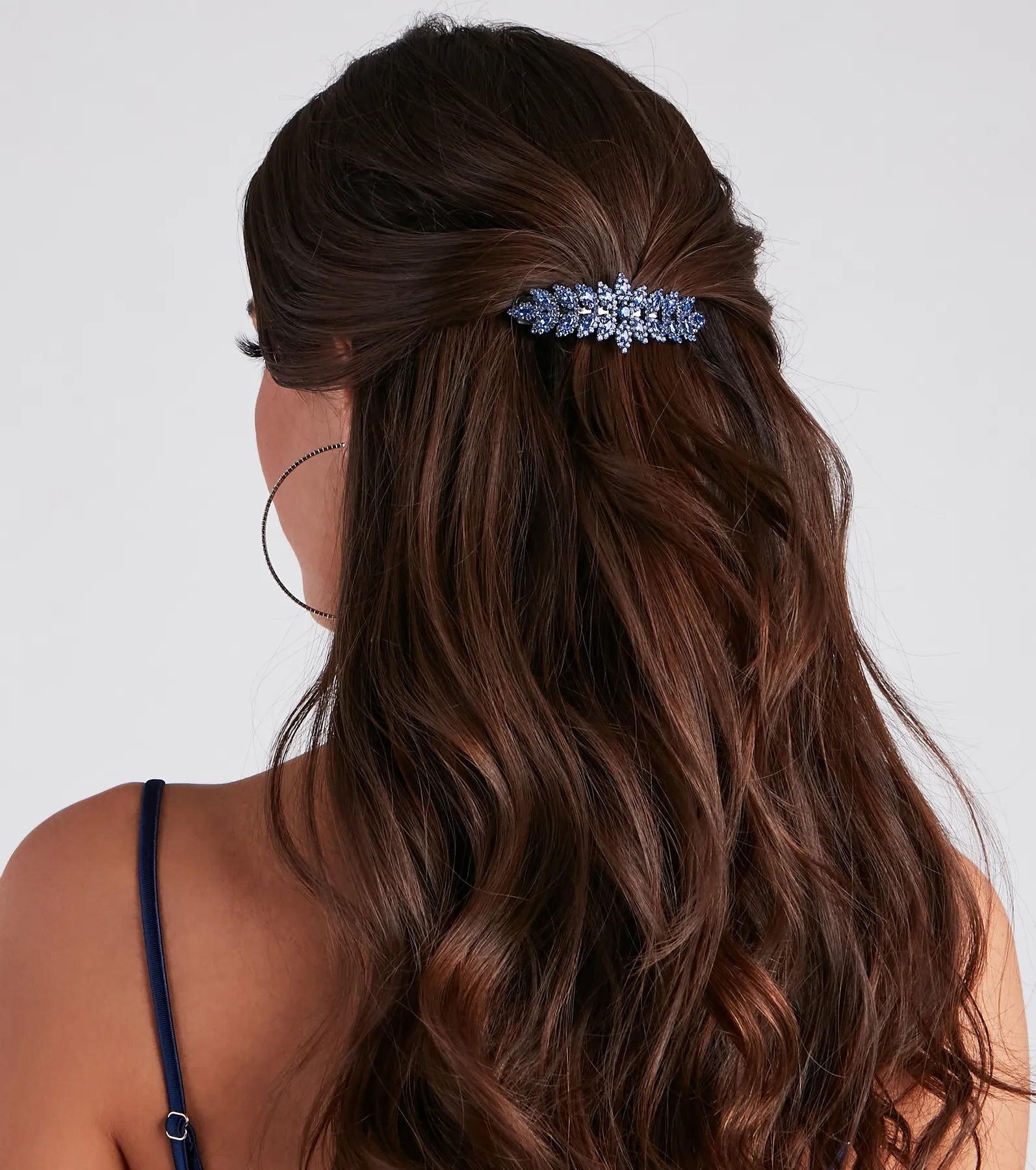 Luxe Sparkle Rhinestone Barrette - Image 2