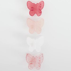 Flutter Around Butterfly Four Pack Hair Clips