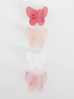 Flutter Around Butterfly Four Pack Hair Clips