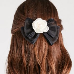 Adorable Trendsetter Rosette Bow Barrette