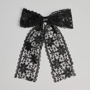 Charming Cutie Floral Lace Hair Bow Barrette