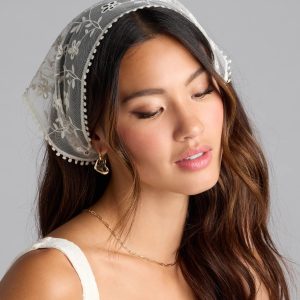 Boho Sheer Floral Bandana