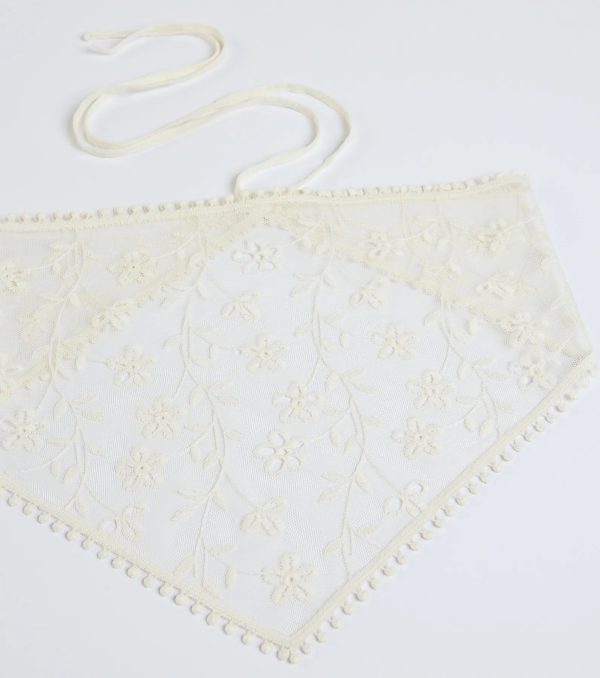 Boho Sheer Floral Bandana - Image 3